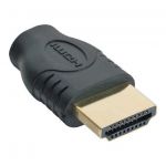 InLine Adattatore HDMI 19pin Type-A maschio a HDMI Micro Type-D femmina, pin dorati  