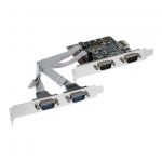 InLine Scheda seriale aggiuntiva, I0-Controller, PCIe ( PCI-Express ), 4x Sud-D 9pin maschio, Moschip MCS9904CV-AA  