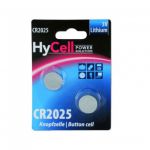 Ansmann HyCell Batteria primaria a bottone Litio formato CR 2025 da 3V, Confezione da 2 pezzi  