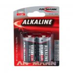 Ansmann Batterie Alcaline  mezza torcia C da 1,5V per dispositivi a basso consumo energetico.  2 pezzi.  