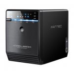 Fantec QB-35US3R Black Box a 4 Dischi Sata 3,5, USB 3.0, e-SATA, Raid - Renewed