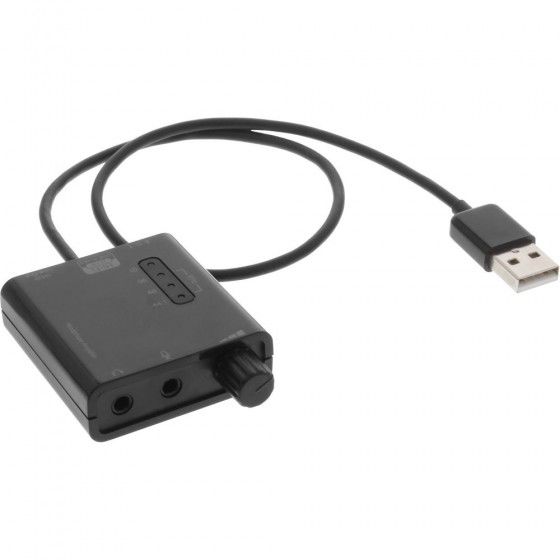 InLine Amplificatore cuffie, equalizzatore, USB Digital Audio Converte, 2x  Line-Out Jack 3,5mm, S/PDIF, Varie Informatica - Money Saver