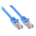 InLine Cavo Patch per rete dati Lan Cat.5e, 2x RJ45, schermatura FUTP, colore blu, 10m  