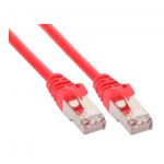 InLine Cavo Patch per rete dati Lan Cat.5e, 2x RJ45, schermatura FUTP, colore rosso, 10m  