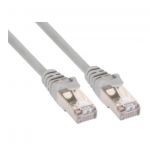 InLine Cavo Patch per rete dati Lan Cat.5e, 2x RJ45, schermatura FUTP, colore grigio, 1,5m  