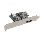 InLine Scheda Controller HDD SATA II, eSATA, 2 canali ( 1 interna, 1 esterna), PCIe ( PCI-Express )  