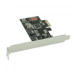InLine Scheda Controller HDD SATA II RAID, 2 canali, PCIe ( PCI-Express ), RAID 0,1, Silicon Image Sil3132 Chip  