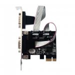 Longshine LCS-6321O, Scheda seriale aggiuntiva, I/0-Controller, PCIe ( PCI-Express ), 2x Sud-D 9pin maschio, OXSEMI OXPCIe952 Ch  