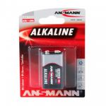 Ansmann Batteria Alcalina 9V - Block E per dispositivi a basso consumo energetico. 1 pezzo  