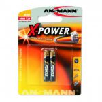 Ansmann Batteria Alcalina formato AAAA da 1,5V per dispositivi High-Tech.  2 pezzi