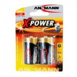 Ansmann X-Power Batterie Alcaline Mezza torcia C da 1,5V per dispositivi ad alto consumo energetico. 2 pezzi.