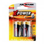 Ansmann X-Power Batterie Alcaline Mezza torcia C da 1,5V per dispositivi ad alto consumo energetico. 2 pezzi.  