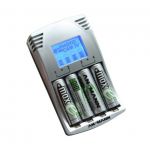 Ansmann PhotoCam IV Carica Batterie a 4 alloggi e Display LCD. Per Ministilo, Stilo, Include 4x da 2500mAh (AA)  