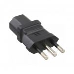 InLine Adattatore alimentazione elettrica, Power Adapter, Spina Italiana su Connettore C-13, Nero  