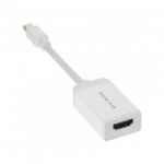 InLine Adattatore da Mini DisplayPort maschio a HDMI femmina, 1920x1200 / 1080p supporta Audio , alluminio, bianco  