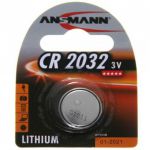 Ansmann Batteria primaria a bottone Litio formato CR2032 da 3V, Confezione da 1 pezzi