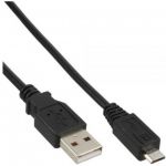 InLine Cavo Micro-USB 2.0, USB-A maschio / Micro-B maschio, nero, 0,5m  