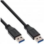 InLine Cavo USB 3.0 Type A maschio a Type A maschio, nero, 0,5m  