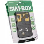 InLine SIM-BOX, contenitore per stoccaggio e trasporto moduli SIM, SD con adattatori e Removal-Pin con espositore da banco.  
