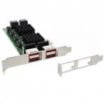 InLine Controller SATA, 8x SATA 6Gb/s + 4x eSATA, Scheda PCIe 2.0 (PCI-Express).  