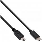 InLine Cavo USB 2.0, Type C maschio a Type Mini-B (5pin) maschio, nero, 1,5m  